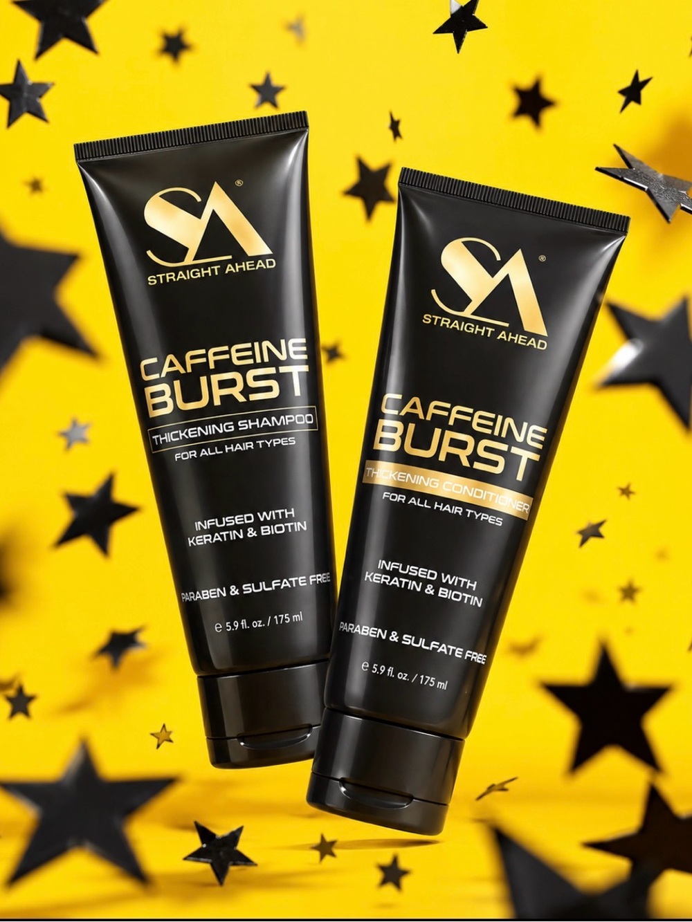 Straight Ahead Caffeine Burst Thickening Shampoo & Conditioner Set
